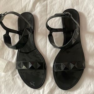 Rebecca Minkoff studded sandals plastic